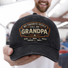 Personalized Vintage Washed Denim Baseball Cap – Father’s Day Gift For Dad – Everyday Hero Called Dad