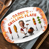 Personalized Platter – Father's Day Gifts For Dad, Grandpa – Dad In His Grilling Plate