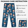 Personalized Pajama Pants – Gifts For Mom, Dad –  Family Love Never Sleeps Ever