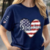 Personalized Unisex T-Shirt With Design On Sleeve  – Mother's Day Gift For Grandma, Mom – Our Best Gigi Ever