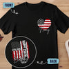 Personalized America 250th Anniversary – Back And Front Printed Unisex T-shirt – Gifts For Men, Women – We Love Freedom
