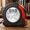 Personalized Tape Measure – Father's Day Gifts For Dad, Grandpa – Dad Built It Better