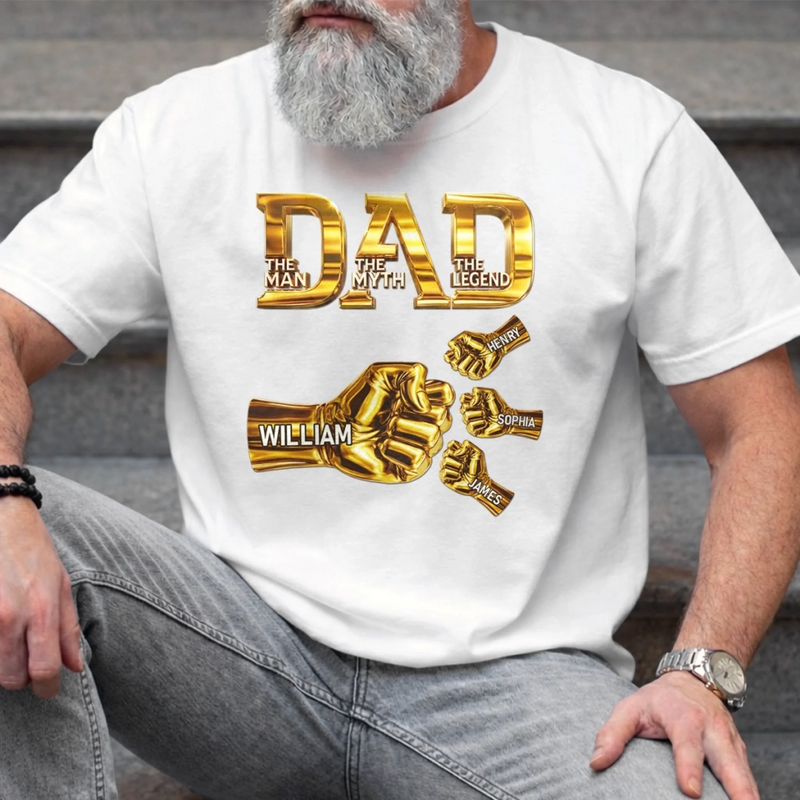 Personalized Unisex T-shirt, Hoodie – Father's Day Gifts For Dad – Dad Energy Never Fades