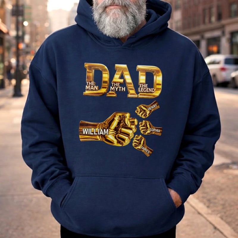 Personalized Unisex T-shirt, Hoodie – Father's Day Gifts For Dad – Dad Energy Never Fades
