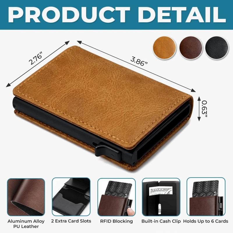 Personalized Pop-Up Leather Wallet – Father's Day Gifts For Dad, Grandpa – The Man, The Myth, The Dad