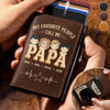 Personalized Pop-Up Leather Wallet – Father's Day Gifts For Dad, Grandpa – The Man, The Myth, The Dad