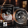 Personalized Photo Whiskey Glass With Bottom And Side Engraving – Father's Day Gifts For New Dad, Grandpa – You Are Doing A Great Job