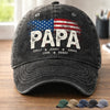 Personalized Vintage Washed Denim Baseball Cap – Father’s Day Gift For Grandpa, Dad – Grandpa Vintage Vibes