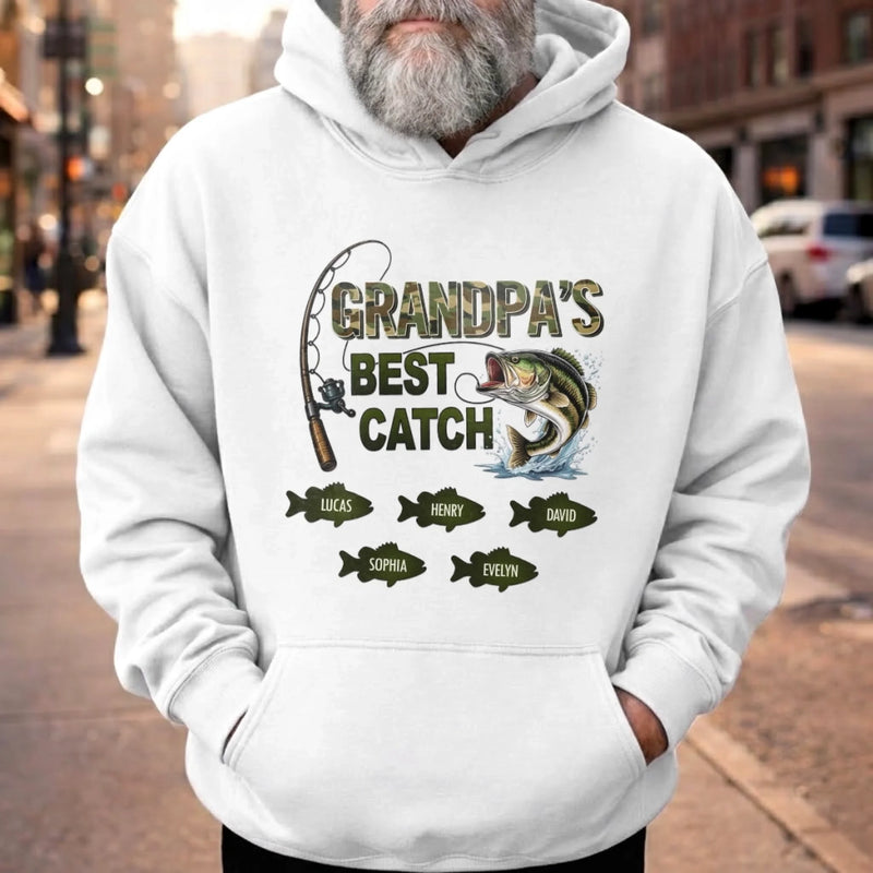 Personalized Unisex T-shirt, Hoodie – Father's Day Gifts For Dad, Fisherman – Best Catch Ever