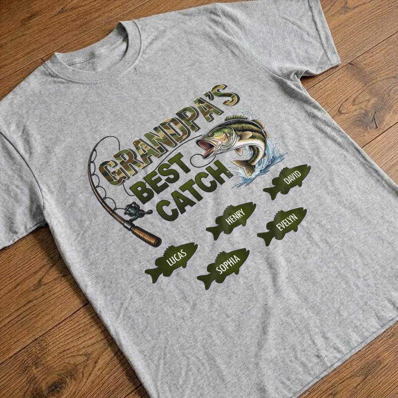 Personalized Unisex T-shirt, Hoodie – Father's Day Gifts For Dad, Fisherman – Best Catch Ever