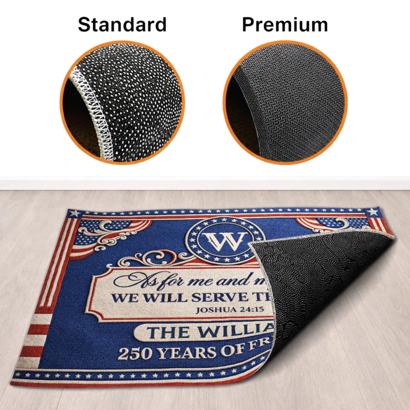 Personalized America 250th Anniversary Doormat – Gifts For Family – Year Of American Pride