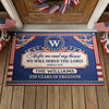 Personalized America 250th Anniversary Doormat – Gifts For Family – Year Of American Pride