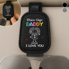 Personalized Leather Car Visor – Father's Day Gifts For Dad, Grandpa – Drive Safe Come Home Soon