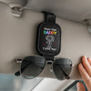 Personalized Leather Car Visor – Father's Day Gifts For Dad, Grandpa – Drive Safe Come Home Soon