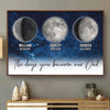 Personalized Horizontal Poster – Gifts For Dad – Fatherhood Written In The Stars