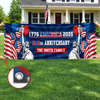 Personalized America 250th Anniversary – Polyester Outdoor Banner – Gifts For Family – Party Like It’s 1776