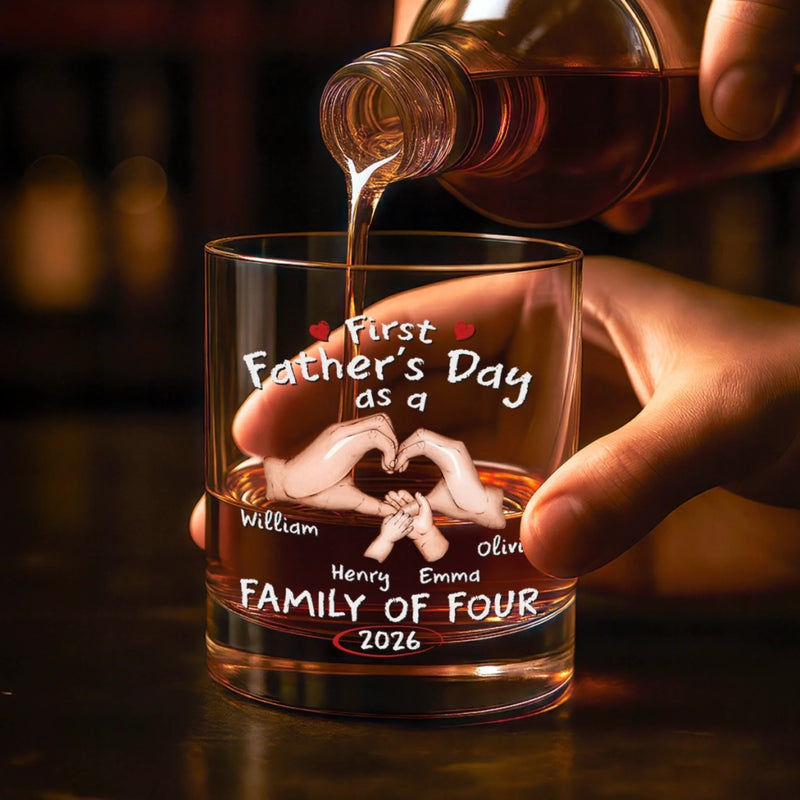 Personalized Whiskey Glass – Father's Day Gifts For Dad – New Journey Begins
