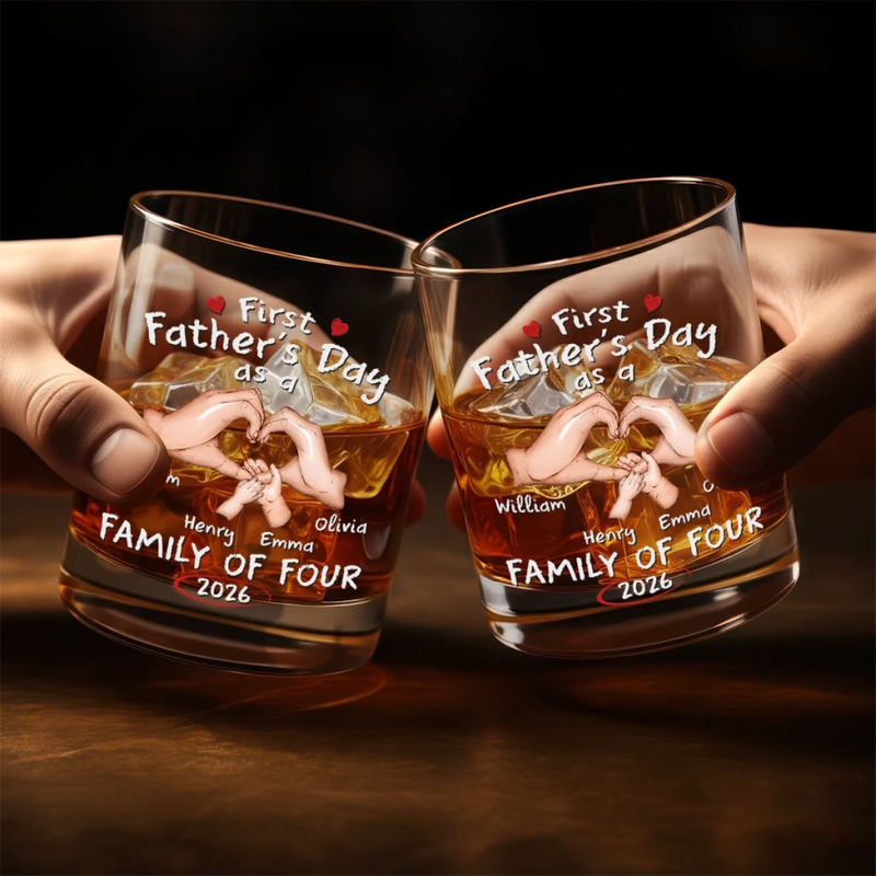 Personalized Whiskey Glass – Father's Day Gifts For Dad – New Journey Begins
