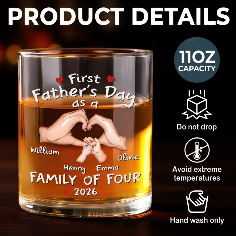 Personalized Whiskey Glass – Father's Day Gifts For Dad – New Journey Begins