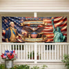 Personalized America 250th Anniversary – Polyester Outdoor Banner – Gifts For Family – Stars Shine Brighter At 250