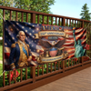Personalized America 250th Anniversary – Polyester Outdoor Banner – Gifts For Family – Stars Shine Brighter At 250