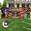 Personalized America 250th Anniversary – Polyester Outdoor Banner – Gifts For Family – Stars Shine Brighter At 250