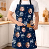 Personalized Photo Apron With Pocket – Father's Day Gifts For Dad, Grandpa – Loved By Many Hearts