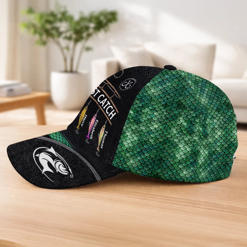 Personalized Classic Cap – Gifts For Fisherman, Dad, Grandpa – My Best Catch Ever