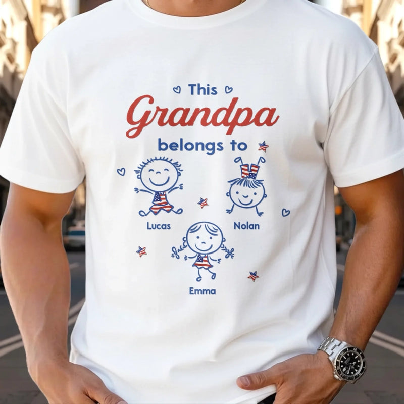 Personalized Unisex T-shirt, Hoodie – Father's Day Gifts For Grandpa, Dad – Strong Like My Grandpa