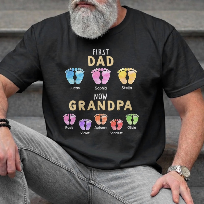 Personalized Unisex T-shirt, Hoodie – Father's Day Gifts For Dad, Grandpa – First Dad, Forever Hero