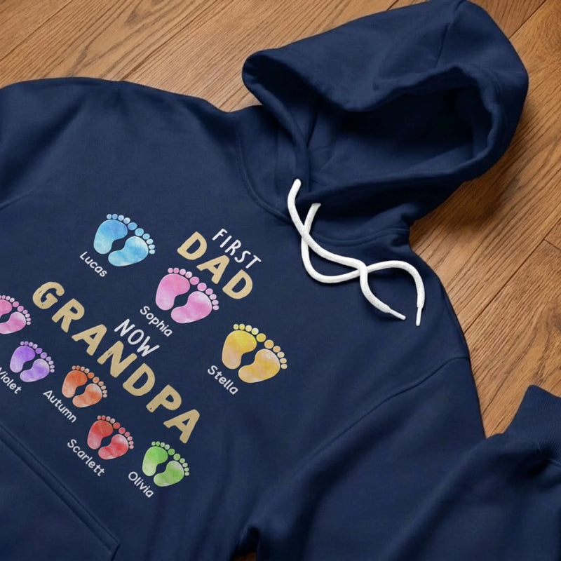 Personalized Unisex T-shirt, Hoodie – Father's Day Gifts For Dad, Grandpa – First Dad, Forever Hero