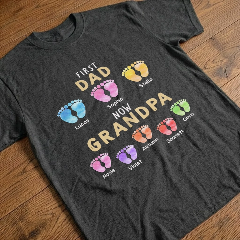 Personalized Unisex T-shirt, Hoodie – Father's Day Gifts For Dad, Grandpa – First Dad, Forever Hero