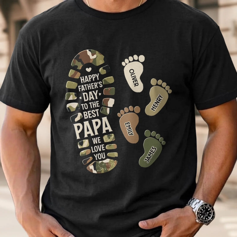 Personalized Unisex T-shirt, Hoodie – Father's Day Gifts For Dad, Grandpa – Grandpa Goals Achieved
