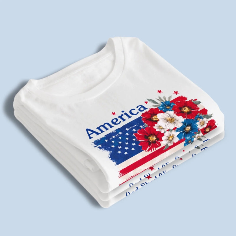 Personalized America 250th Anniversary – Unisex T-shirt, Hoodie – Gifts For Men And Women – God Shed His Grace On Thee