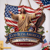 Personalized America 250th Anniversary Wood Sign – Gifts For Family – God Bless America Forever