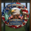 Personalized America 250th Anniversary Wood Sign – Gifts For Family – Born Free Living Proud