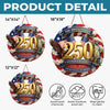 Personalized America 250th Anniversary Wood Sign – Gifts For Family – Built On Courage And Hope