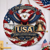 Personalized America 250th Anniversary Wood Sign – Gifts For Family – Legacy Of Brave Souls