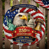 Personalized America 250th Anniversary Wood Sign – Gifts For Family – Freedom Looks Good On Us