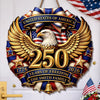 Personalized America 250th Anniversary Wood Sign – Gifts For Family – Family And The American Dream
