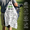 Personalized Golf Towel – Father's Day Birthday Golf Gifts For Dad – Life Is Better On The Green