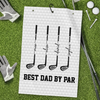 Personalized Golf Towel – Father's Day Birthday Golf Gifts For Dad – Swing, Smile, Repeat