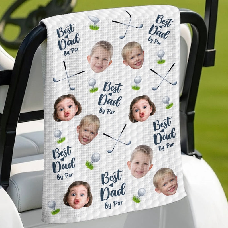 Personalized Photo Golf Towel – Father's Day Birthday Golf Gifts For Dad – Good Days Start With Golf