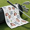 Personalized Photo Golf Towel – Father's Day Birthday Golf Gifts For Dad – Good Days Start With Golf