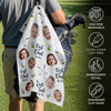 Personalized Photo Golf Towel – Father's Day Birthday Golf Gifts For Dad – Good Days Start With Golf