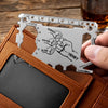 Personalized Multi Tool Card With Leather Case – Father's Day Gifts For Dad, Grandpa – Fixing Everything Like Dad