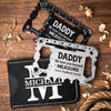 Personalized Multi Tool Card With Leather Case – Father's Day Gifts For Dad, Grandpa – Running On Dad Energy