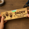 Personalized Wooden Bottle Opener With Built-in Spirit Level – Father's Day Gifts For Grandpa, Dad –  Dad Makes Everything Better
