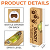 Personalized Wooden Bottle Opener With Built-in Spirit Level – Father's Day Gifts For Grandpa, Dad –  Dad Makes Everything Better