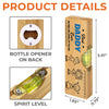 Personalized Wooden Bottle Opener With Built-in Spirit Level – Father's Day Gifts For Grandpa, Dad –  Grandpa Built It Right